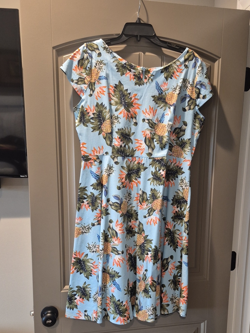 Ayli Floral Print Light Blue Sundress